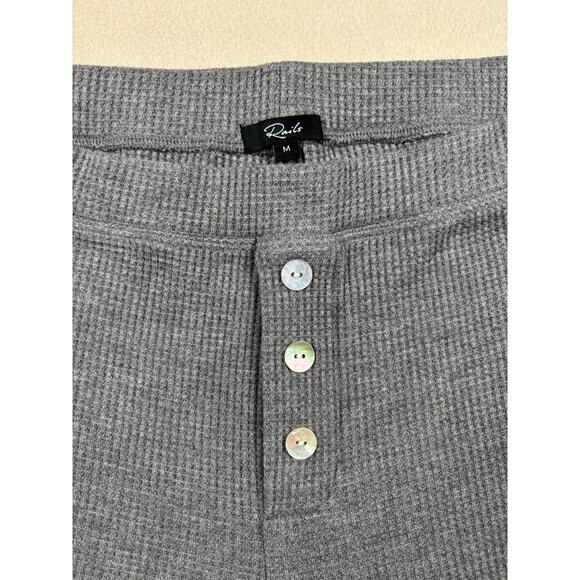 Women's Rails Molly waffle knit pants in heather gray M Loungewear cozy cottage - Picture 6 of 8